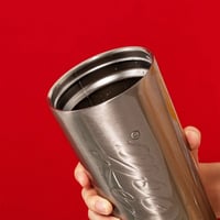 كوب من الفولاذ منحوت بشعار كوكاكولا - 800 مل