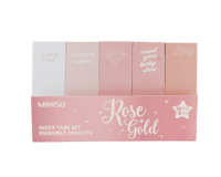 مجموعة علامات تبويب من سلسلة روز جولد - 5 × 50 ورق...