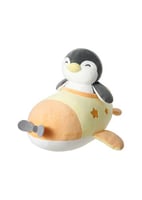 دمية محشوة على شكل بطريق يركب طائرة من سلسلة ترافي...