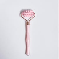 أداة تدليك مدورة 2 في 1 للوجه - وردي