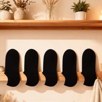 جوارب كاحل رجالية 5 أزواج - أسود