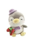 دمية بطريق يحمل زهرة جالسة بطول 20 سم من مجموعة مي...