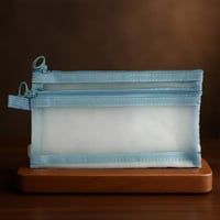 مقلمة مزدوجة الطبقات - أزرق فاتح (مقاس A6)