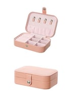 صندوق تنظيم وتخزين المجوهرات مستطيل الشكل قابل للإ...