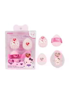 اسفنجة مكياج رفيعه مع علبة تخزين من مجموعة بينك من...