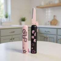 شفرة حلاقة قابلة للطي من سلسلة بينك بيري - قطعتين