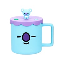 كوب سيراميك مع غطاء سيليكون من مجموعة BT21 بسعة 42...