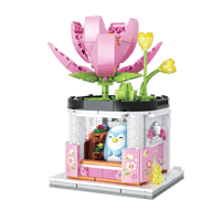 لعبة مكعبات البناء بيت اللوتس من سلسلة مناظر الزهو...