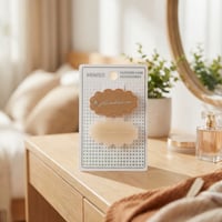 مشبك شعر بيضاوي كوريان فاشن بيج وبني – قطعتان