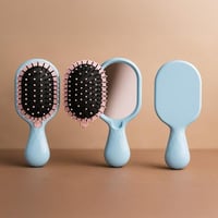 فرشاة شعر مع مرآة محمولة اثنان في واحد صغيرة من سل...