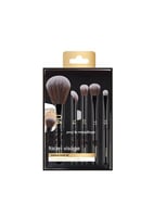 مجموعة فرش المكياج من سلسلة بلاك جولد - 5 قطع مع ح...