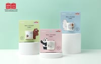 لاصقات من الدببة الثلاثة (18 قطعة)