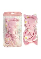 ربطة رأس أزهار الساكورا بفيونكة - وردي - 18x9cm