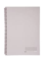 دفتر سلك بحجم A4 للرسم البياني - 100 ورقة - ابيض