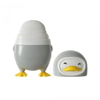 براية مع محاية على شكل بطريق - رمادي