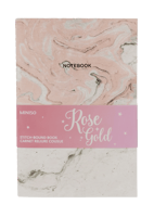 طقم دفاتر بغلاف مقوى من سلسلة روز جولد - 3 × 32 ور...