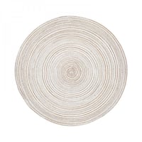 مفرش طاولة دائري - بيج