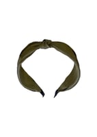 طوق شعر بنمط عقدة بلون سادة - قطعة واحدة