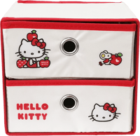 صندوق تخزين بدرجين قماشي من سلسلة هيلو كيتي ابل -...