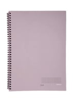 دفتر سلك بحجم A4 للرسم البياني - 100 ورقة - بني