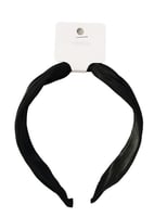 طوق شعر بنمط عقدة بلون سادة - قطعة واحدة