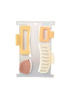 مشابك شعر من السلسلة الأساسية - 4 قطع - بيج