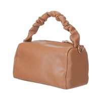 حقيبة كتف بمقبض مطوي - بني - 11×19 سم