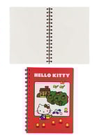 دفتر سلك مسطّر بحجم A5 بتصميم هيلو كيتي - 64 ورقة