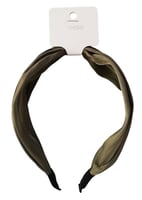 طوق شعر بنمط عقدة بلون سادة - قطعة واحدة