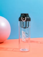 مطارة رياضية من البلاستيك 840 مل - اسود