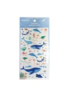 ملصقات ايبوكسي برسومات حيوانات المحيط - 10 * 22 سم