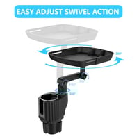 صحن طاولة للسيارة مع ذراع دوار 360 درجة