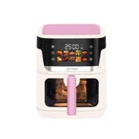 قلاية هوائية رقمية مع نافذة شفافة سعة 6.5 لتر لون...