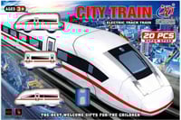 لعبة قطار أبيض اللون - 20 قطعة