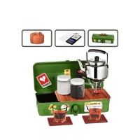 صندوق عزبة شاي حديد متكاملة – طقم رحلات محمول وشام...