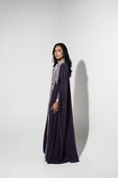 ثوب عسيري بنفسجي بـ تصميم عصري