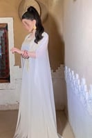 ثوب عسيري ابيض نسائي