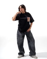 أوفرسايز شيرت (XL Unisex) أسود