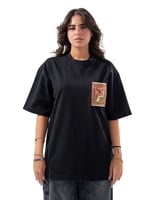 أوفرسايز شيرت (XL Unisex) أسود