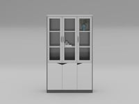 دولاب مودرن ابيض مع رصاصي