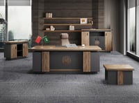 مكتب خشب إدراري 2م نيو كلاسيك فاخر