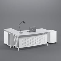 مكتب زجاج مودرن 8957-W