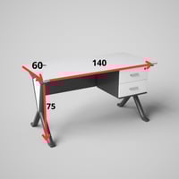 مكتب ميلامين 140سم مودرن