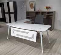 مكتب زجاج مودرن 160سم