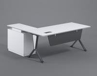 مكتب ميلامين خشب مودرن 140سم