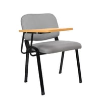 كرسي محاضرات رصاصي لوح خشبي