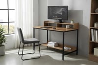 طاولة مكتب مودرن 110سم لون بيج