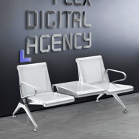 كنب مكتبي ثنائي بطاولة شاي