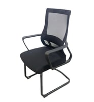 كرسي مكتب شبك ثابت - اسود