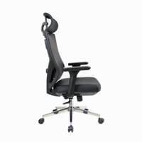 كرسي جلد مكتبي أسود